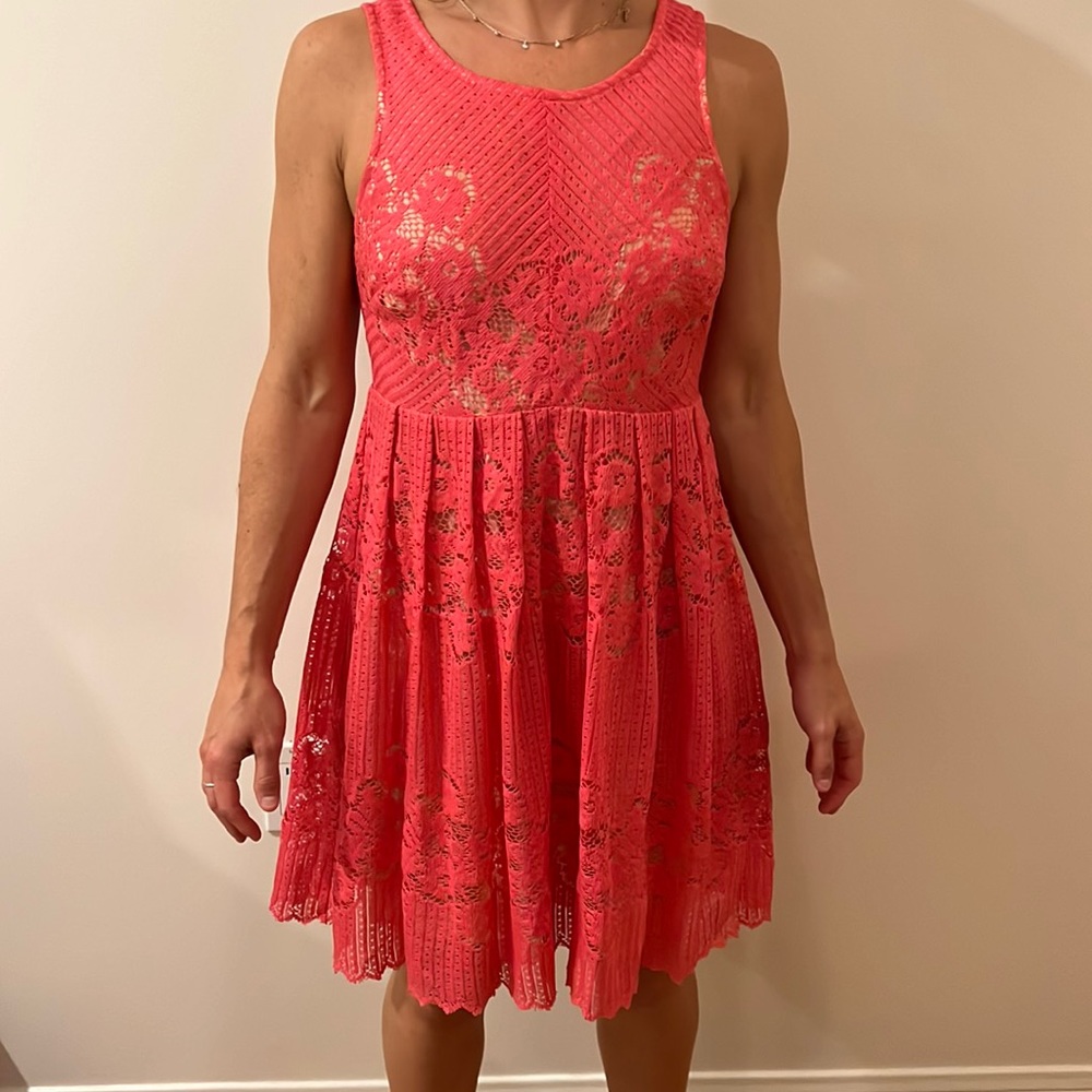 Free People Pink Backless Dress - 4